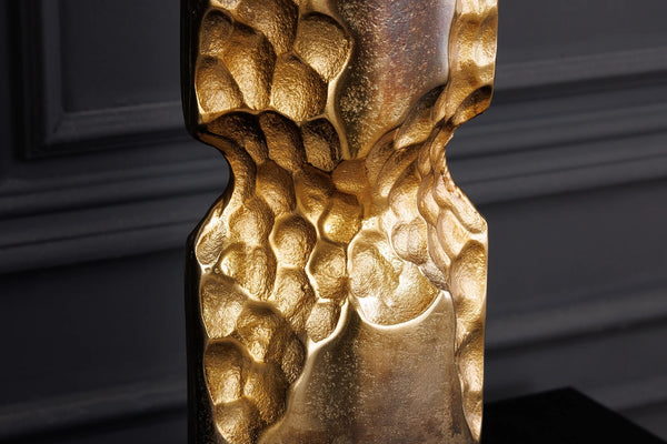 Decorative Vase Precious 40cm Metal Black Gold