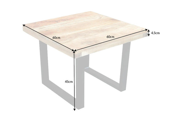 Coffee Table Blacksmith 60cm Mango Wood Natural