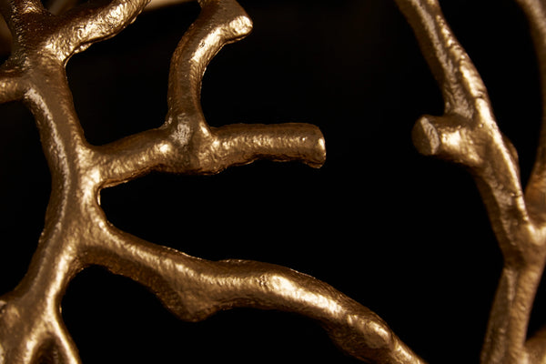 Candle Holder Abstract 60cm Metal Gold For 4 Candles