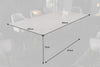Dining Table Eclipse 200cm Ceramic Concrete Look