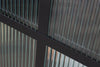 Cabinet Dura 102cm Ribbed Glass Metal Black
