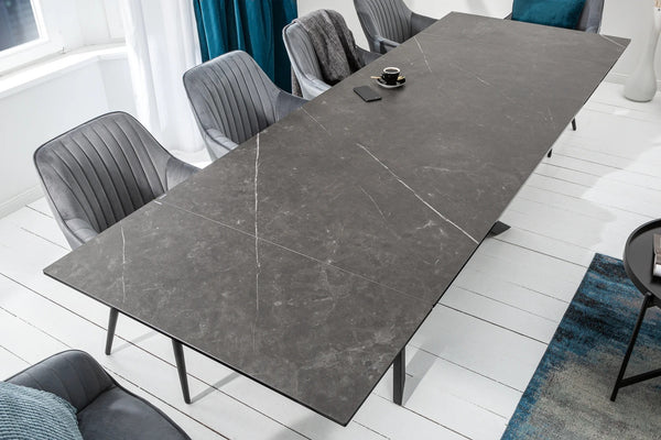 Dining Table Galactic 180-220-260cm Ceramic Graphite Look