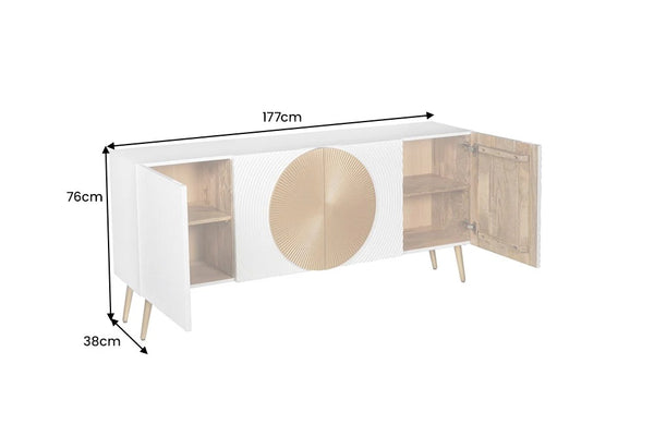 Sideboard Aurum 177cm Mango Wood White