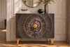 Sideboard Golden Eye 100cm Mango Wood Black