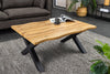Coffee Table Cortez 90cm Wild Oak Look X-Frame