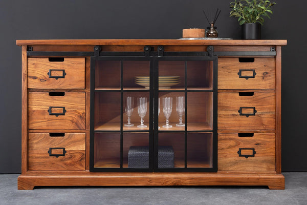 Sideboard Conquest 148cm Acacia Wood Brown