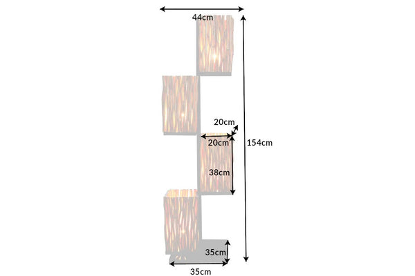 Floor Lamp Euphoria 154cm Longan Wood Natural