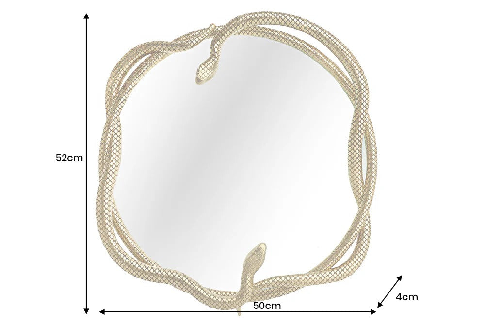 Mirror Snake 50cm Metal Gold