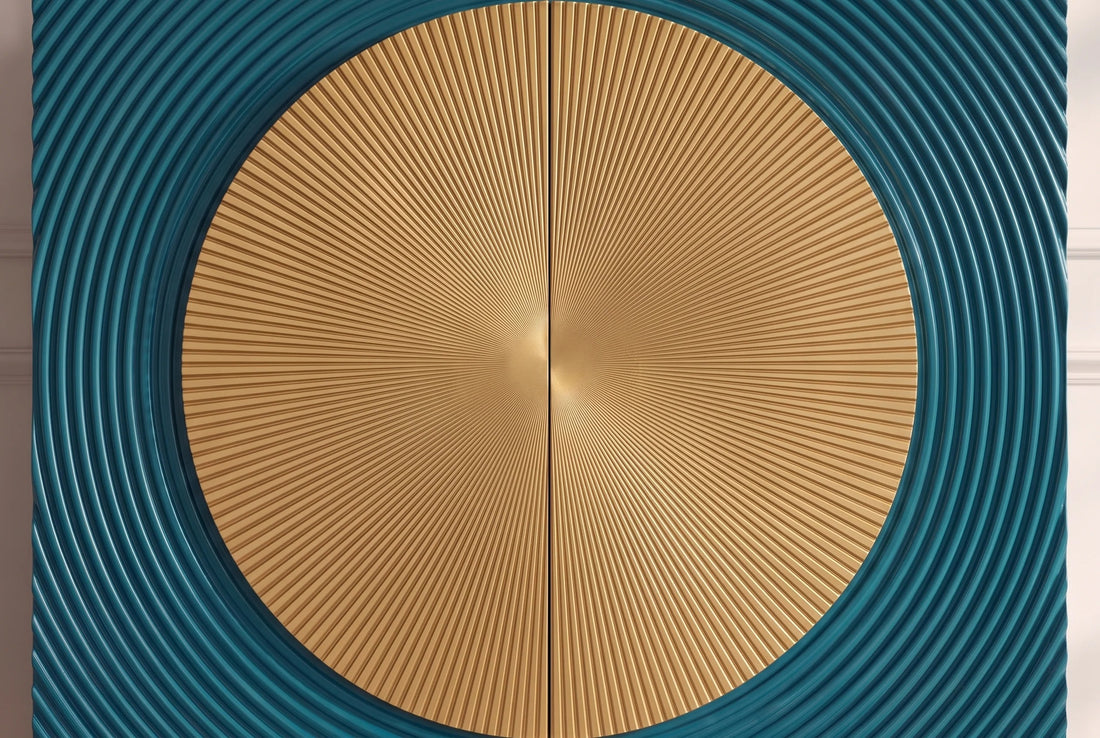 Cabinet Aurum 120cm Mango Wood Turquoise