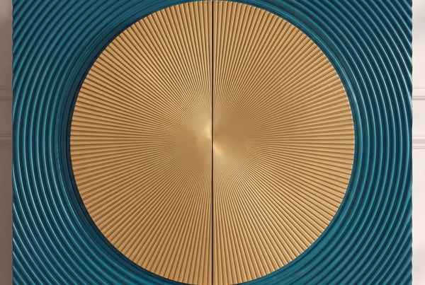 Cabinet Aurum 120cm Mango Wood Turquoise