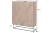 Cabinet Line Art 120cm Mango Wood Brown