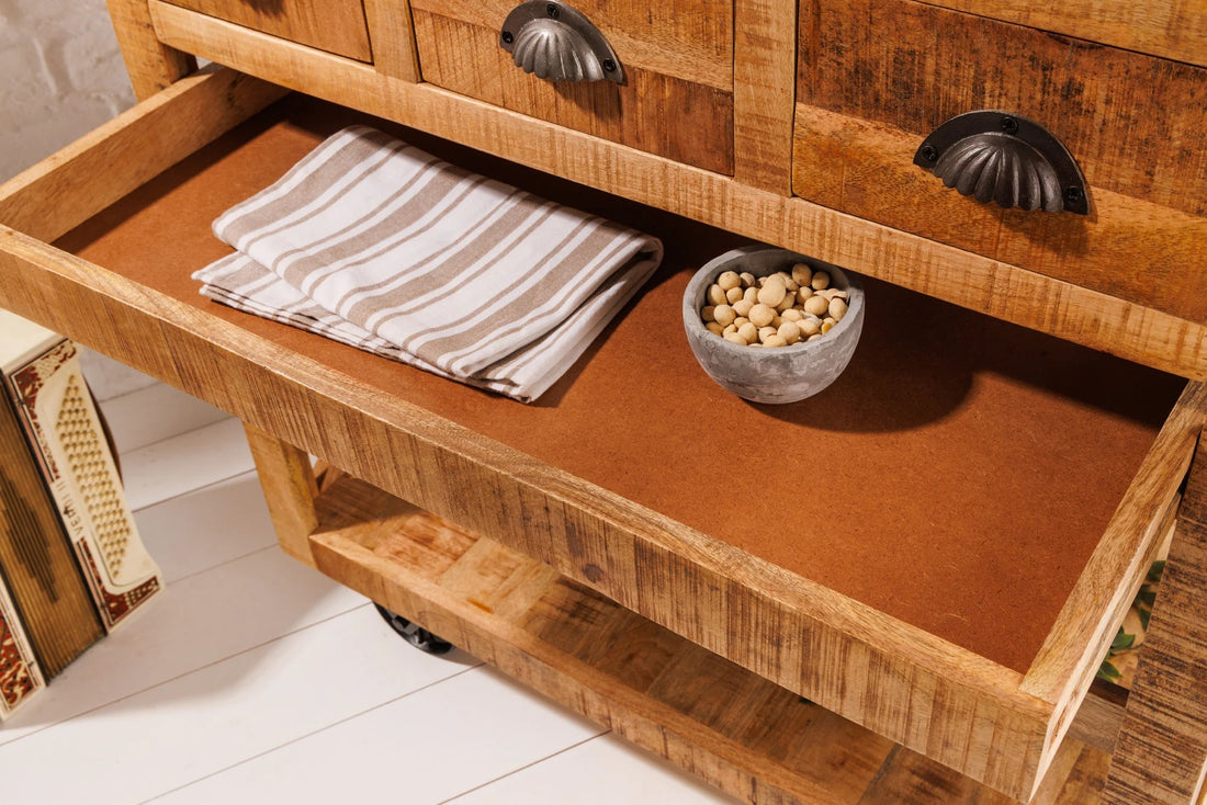 Bar Cabinet Bodega 86cm Mango Wood Natural