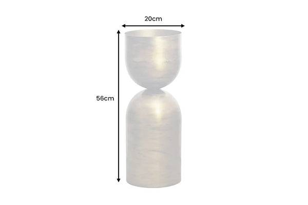 Decorative Vase Sandglass 56cm Metal Gold