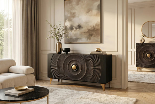 Sideboard Golden Eye 140cm Mango Wood Black