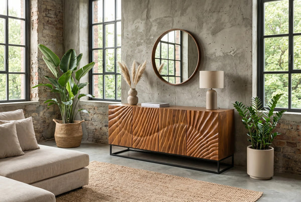 Sideboard Fossil 177cm Mango Wood Brown