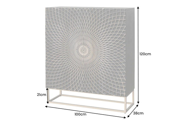 Cabinet Illusion 120cm Mango Wood Black