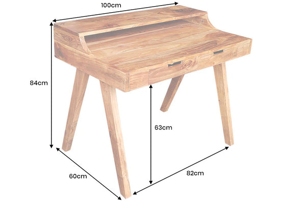 Desk Monsoon 100cm Acacia Wood Natural