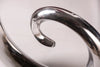 Vase Wave 106cm Metal Silver