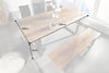 Dining Table Monolith 200cm Acacia Wood Honey