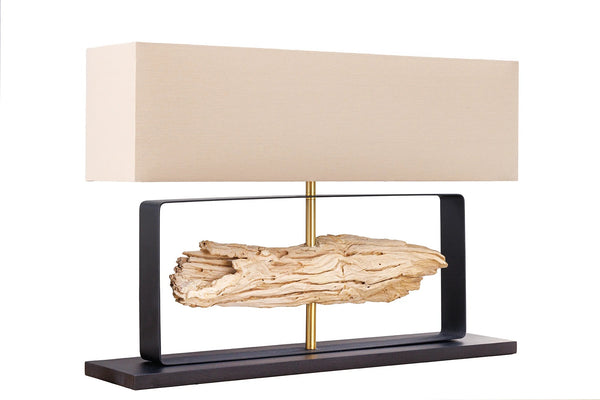 Table Lamp Rousilique 80cm Teak Wood Natural