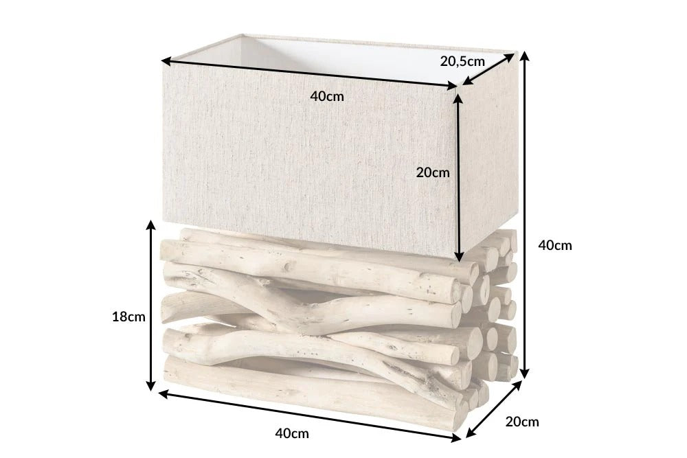 Table Lamp Euphoria II 40cm Driftwood Natural