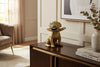 Decoration Figurine Bulldog 32cm Polyresin Gold Money Box & Tray