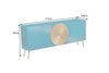 Sideboard Aurum 177cm Mango Wood Turquoise
