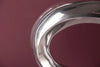 Vase Wave 106cm Metal Silver