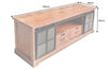 TV Stand Conquest 160cm Acacia Wood Brown