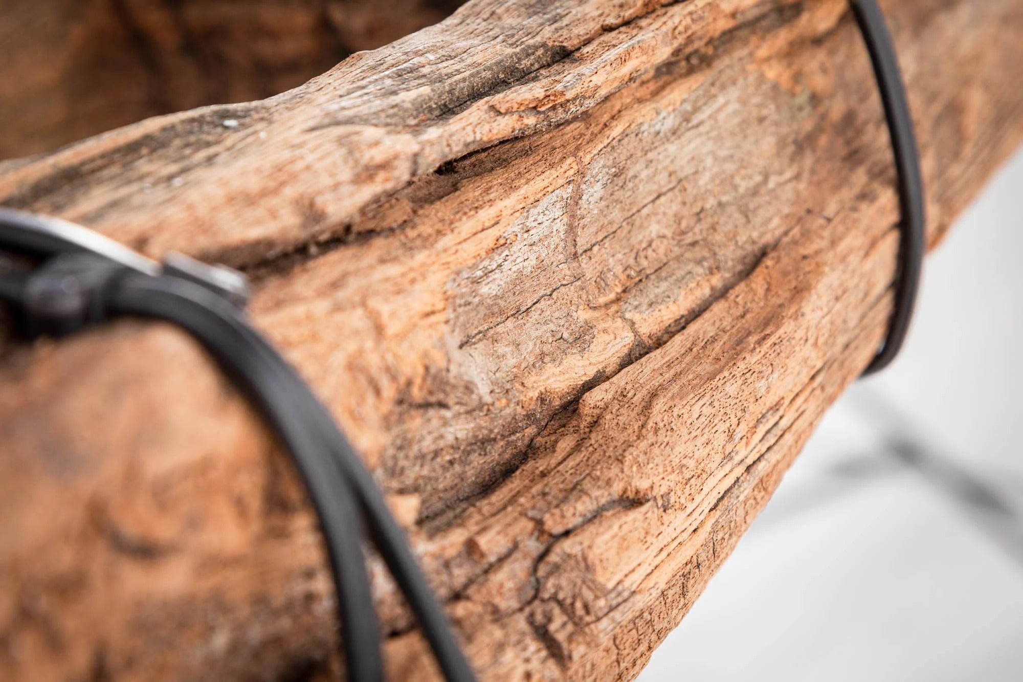 Hanging Lamp Barracuda 152cm Recycled Wood Brown