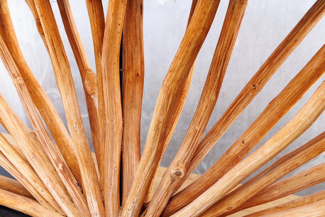 Table Lamp Euphoria 80cm Longan Wood Natural