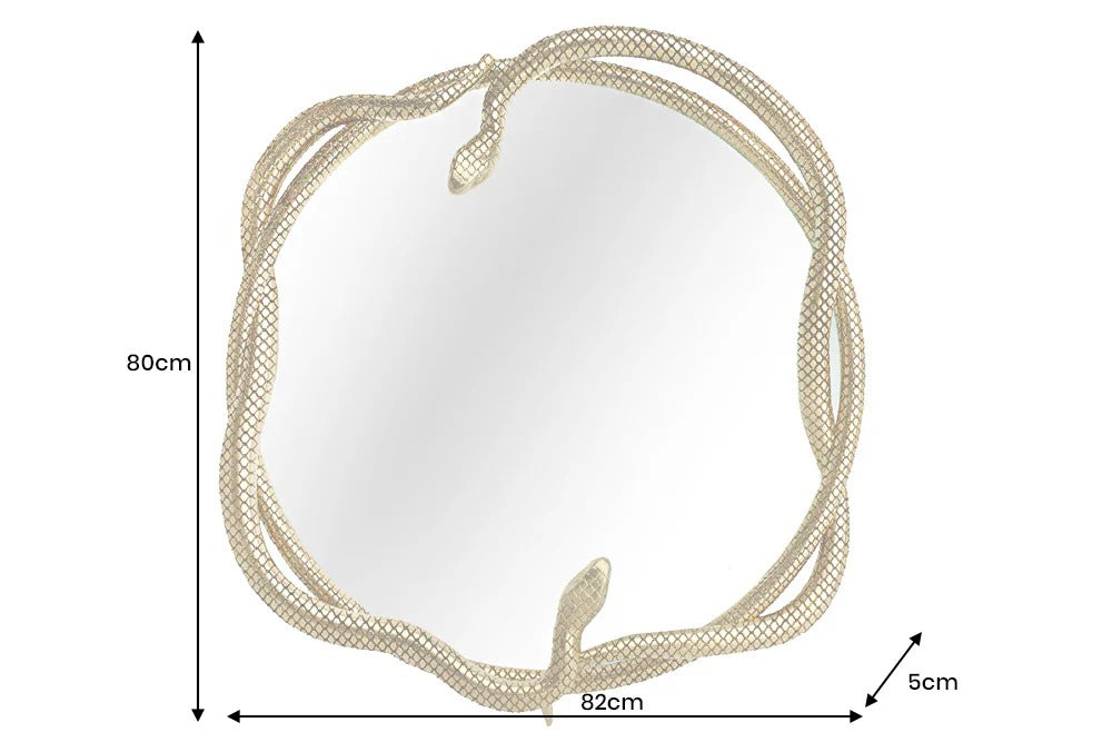 Mirror Snake 82cm Metal Gold