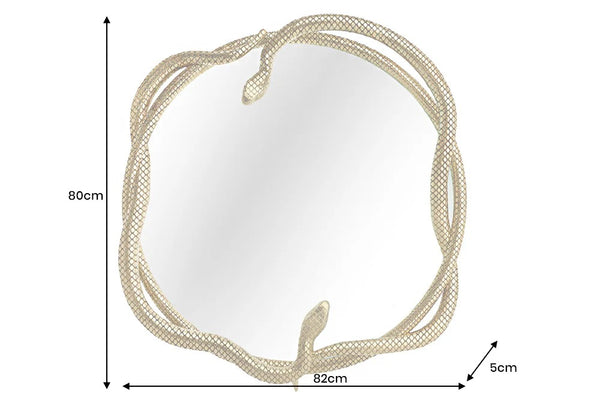Mirror Snake 82cm Metal Gold