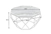 Coffee Table Diamond 70cm Marble Grey