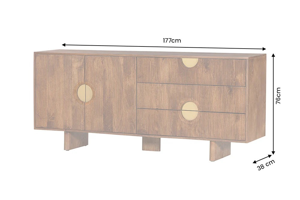 Sideboard Madison 177cm Mango Wood Brown
