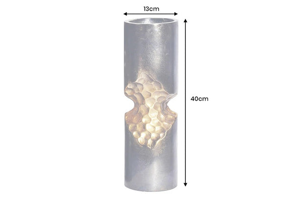 Decorative Vase Precious 40cm Metal Black Gold