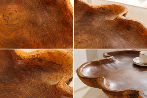 Side Table Wild 65cm Teak Wood Brown