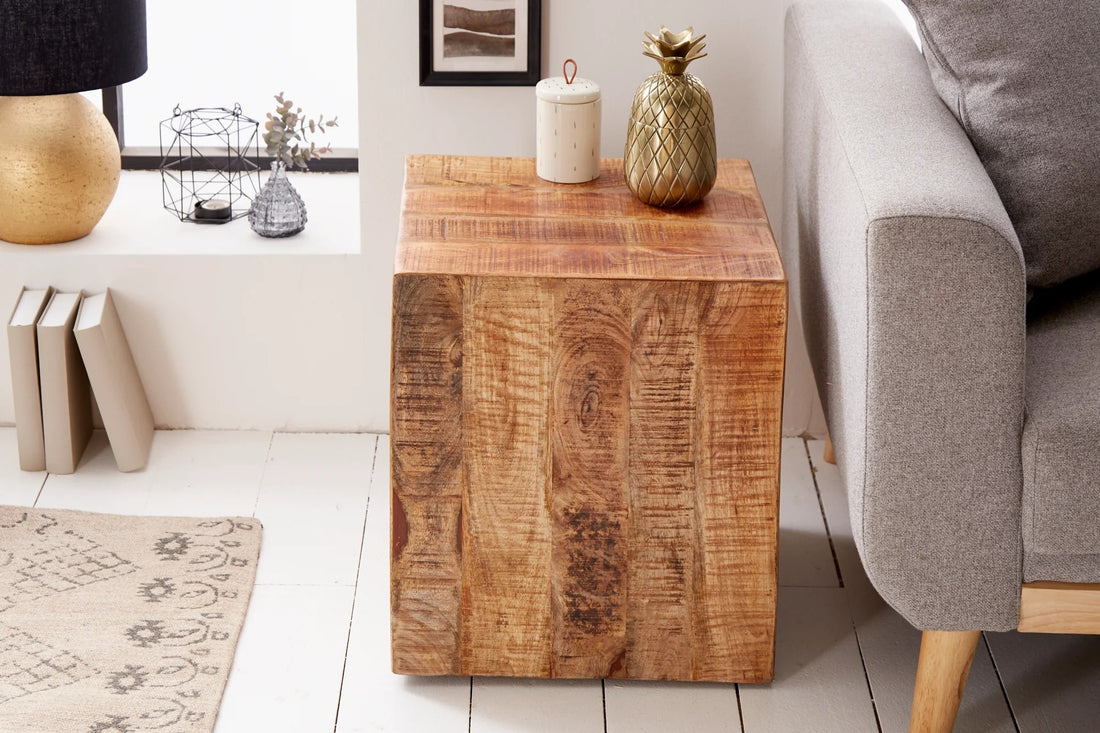 Side Table Fortress 45cm Mango Wood Natural