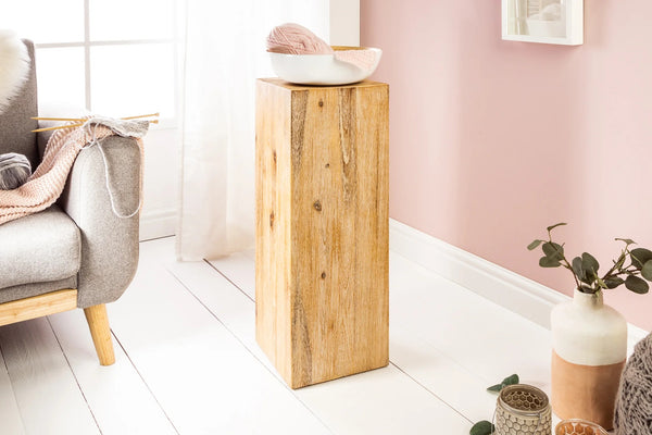 Pillar Column 75cm Acacia Wood Natural