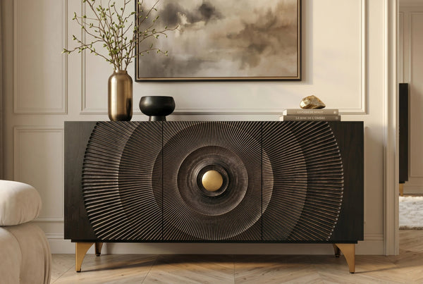 Sideboard Golden Eye 140cm Mango Wood Black