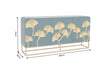 Sideboard Ginkgo 160cm Mango Wood Turquoise