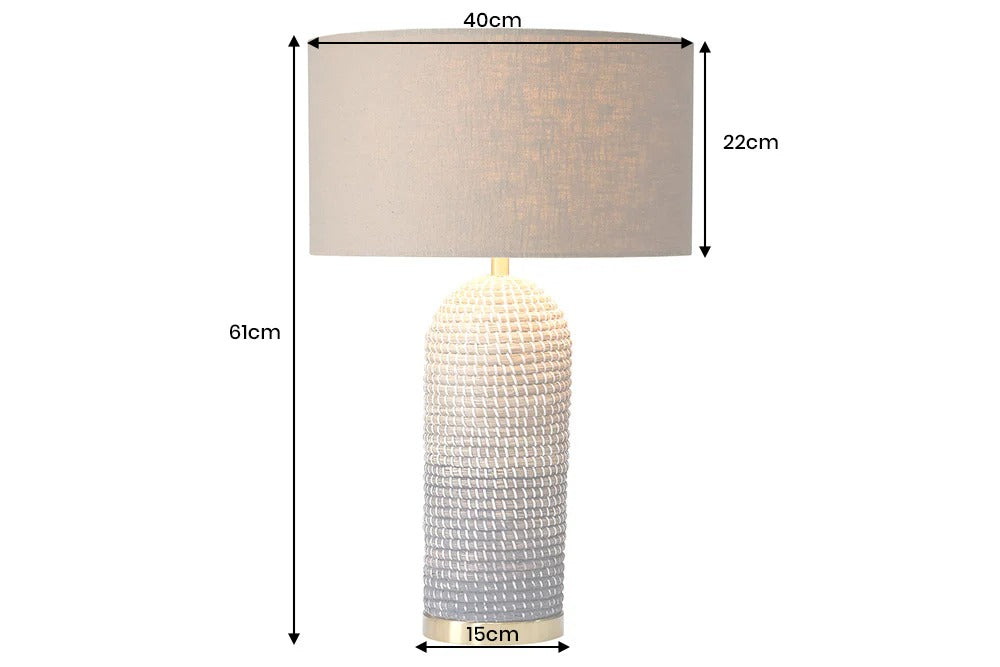 Table Lamp Zea 61cm Seagrass Natural Brown Shade