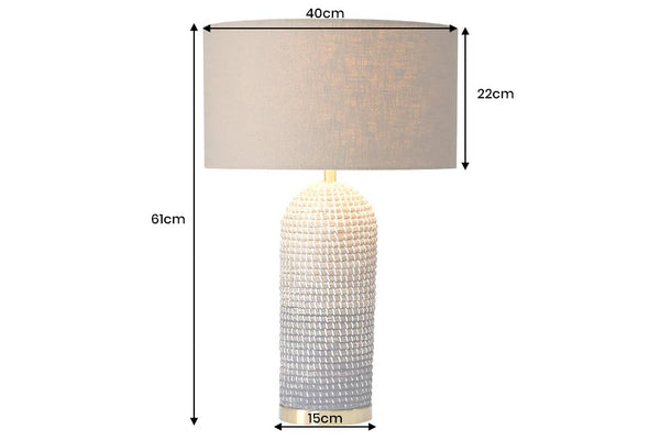 Table Lamp Zea 61cm Seagrass Natural Brown Shade