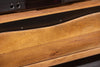 TV Stand Monolith 160cm Acacia Wood Honey Black