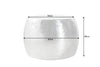 Round Coffee Table Orient 60cm Metal Silver