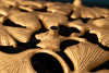 Decorative Bowl Ginkgo 50cm Metal Gold
