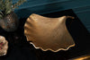 Decorative Bowl Ginkgo 42cm Metal Gold