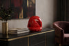 Decoration Figure Lip 25cm Polyresin Red