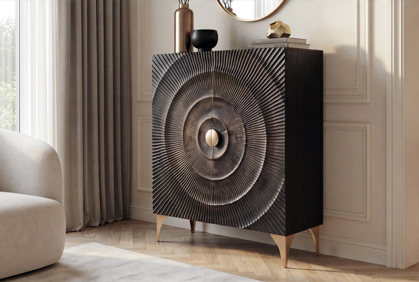 Cabinet Golden Eye 120cm Mango Wood Black