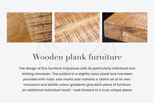 Bench Blacksmith 200cm Mango Wood Natural X-frame
